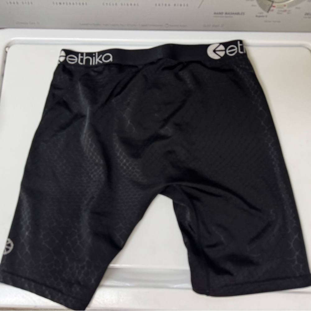 Ethika Black Patterned Boxer Briefs